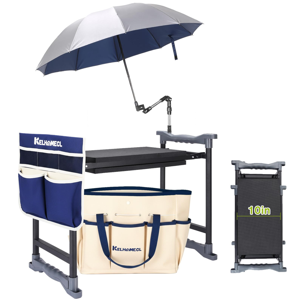 Ford Harvest Garden Deluxe Kneeler Stool White