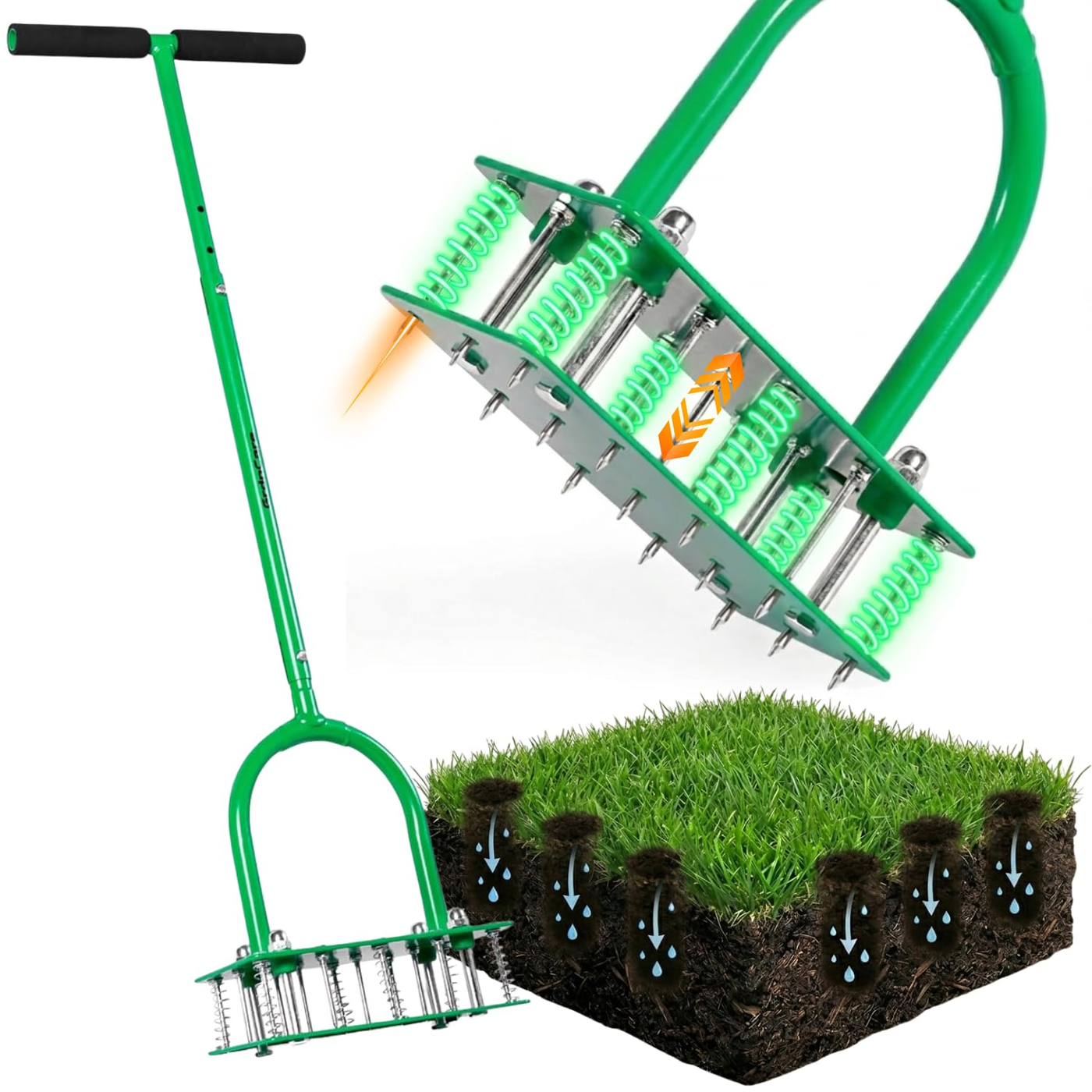 Lawn Aerator Spike Set - Cordless